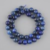 Natural kyanite beads, smooth round spheres, diameter 10 mm ±, length 39 cm ± on thread