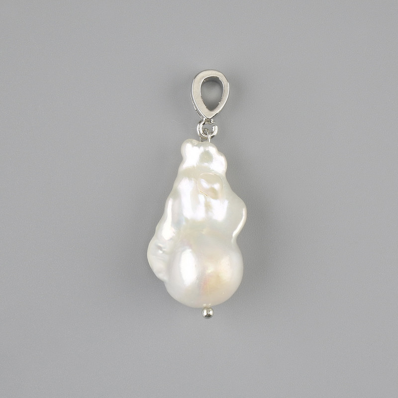 Baroque Pearl Pendant 22-27×15-17 mm ± (assorted sizes), length 40 mm+