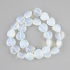 Moonstone Opalite Heart Beads 14mm, 37 cm long on thread