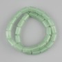 Jade Beads, Cylindrical 12x8 mm, length approx. 38 cm, on beading thread