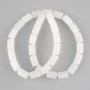Beads Rock Crystal Cylindrical 12x8 mm ±, length 39 cm ± on thread