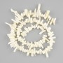 Coral bead chips, needle shape, diameter 5–20×2 mm, 5–6 mm ±, 43 cm ± on thread