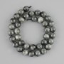 Obsidian Beads Smooth Sphere 10 mm on Thread