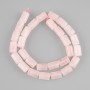 Rose quartz cylindrical beads, diameter 12×8 mm, length 38 cm+-