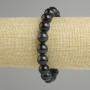 Hawk's Eye Bracelet, natural stone, smooth beads 10 mm diameter, 18 cm length ± stretch