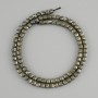 Beads Pyrite Faceted Cube, diameter 4×4 mm, length 39 cm ±