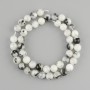Adularia Beads, Smooth Round Bead, 8 mm Diameter, 38 cm on Thread