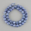 Kyanite beads, natural stone, smooth spheres, 10 mm diameter ±, 39 cm length ±, on thread