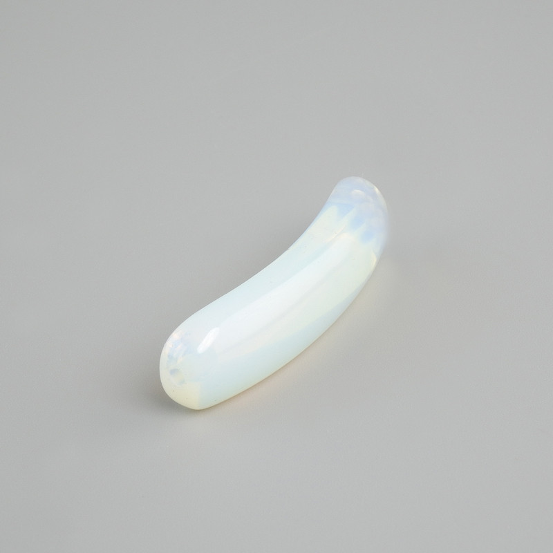 Bead Insert Moonstone Opalite Curved Link with Holes 36×10×6 mm+