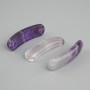 Amethyst Bead Insert, Curved Link with Holes 36×10×6 mm+