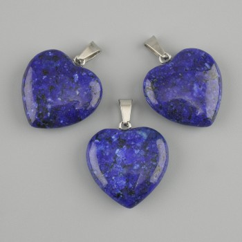 Heart Lapis Lazuli Pendant 20×20×27 mm+