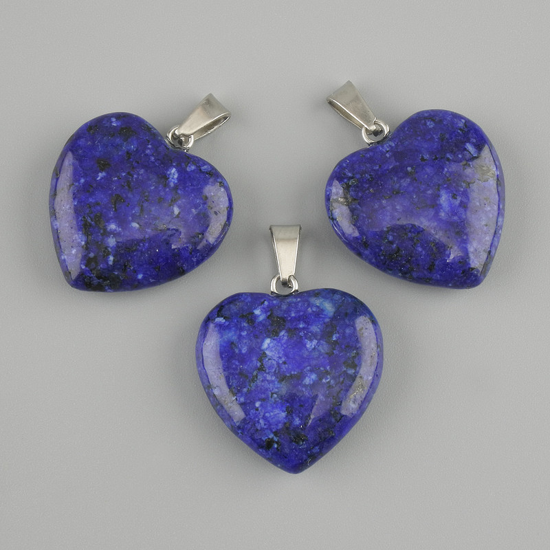 Heart Lapis Lazuli Pendant 20×20×27 mm+