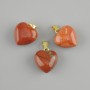 Pendant Heart Red Jasper 15x15x23 mm+