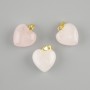 Pendant Pink Quartz Heart 15×15×23 mm+