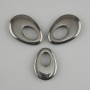 Drop-shaped Hematite Pendant, 27×19 mm, hole diameter 12×8 mm