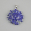 Pendant 'Sun' Lapis Lazuli 28mm±, length 35mm±