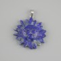 Pendant 'Sun' Lapis Lazuli 28mm±, length 35mm±
