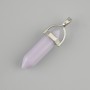Aquamarine Pendant — Hexagonal Crystal with Bead, 8×31×41 mm+