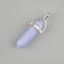 Agate Pendant, Hexagonal Crystal Ball, 8×31×41 mm+