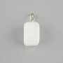 Totem Pendant Rock Crystal Bar 14x11x11 mm, length +/- 23 mm, assorted sizes