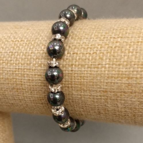 Majorca Pearl Bracelet, 18 cm length, stretch