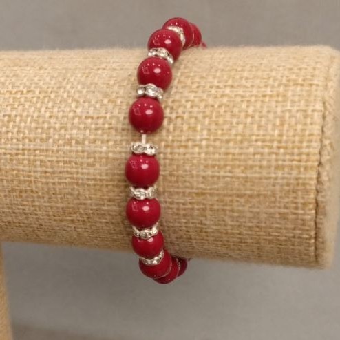 Mallorca Pearl Bracelet, 18 cm Stretch
