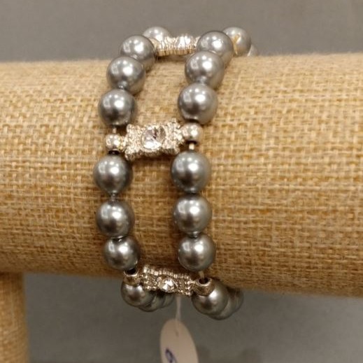 Mallorca Pearls Bracelet, 18 cm, stretch