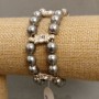 Mallorca Pearls Bracelet, 18 cm, stretch