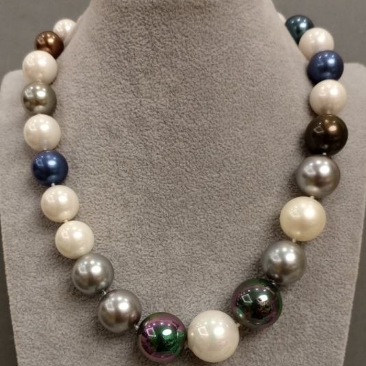 Majorca Pearls Necklace, length 44 cm ± with clasp