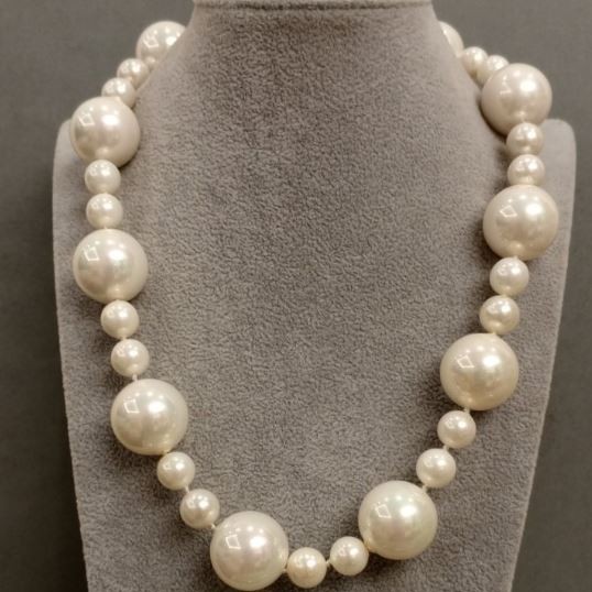 Majorca pearls necklace, length 49 cm ± with clasp