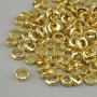Bead insert findings, light gold color, 5.5 mm diameter ±, hole diameter 3.8 mm ±, packaging 20 g (~119 pcs)