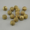 Findings bead insert color yellow gold, diameter 8×7.5 mm, hole diameter 1.8 mm, packaging 20 g (~15 pcs)