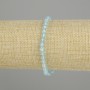 Faceted Topaz Bead Bracelet, 4 mm diameter, 18 cm length ± stretch
