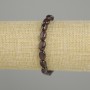 Garnet tumbled bracelet, beads 10×6 mm, 5 mm ±, length 18 cm ±, stretch