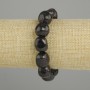Faceted Garnet Bracelet, bead diameter 14-16×12-13 mm, 5 mm ±, length 18 cm ± stretch