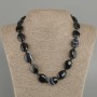 Oval Agate Necklace, diameter 19.5–20×15 mm, length 45 cm ± with clasp