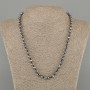 Terahertz Necklace, Faceted 7×6 mm, length about 45 cm, with clasp