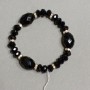 Bracelet with Czech crystal, 18 cm length, stretch bracelet