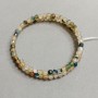 Beaded bracelet on memory wire