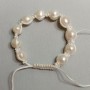 Bracelet with Freshwater Pearls on an Adjustable Slider