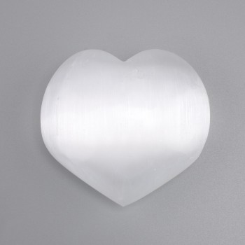 Heart-shaped Selenite Souvenir 70×55×27 mm +/- (assorted sizes) (per piece)