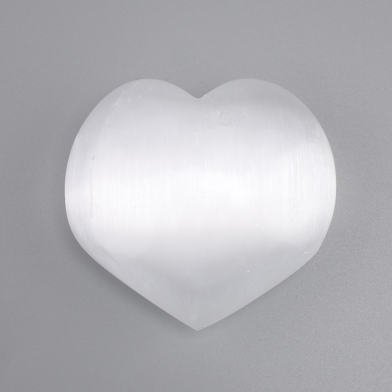 Heart-shaped Selenite Souvenir 70×55×27 mm +/- (assorted sizes) (per piece)