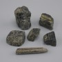 Natural Schorl Tourmaline, unpolished, diameter 21-40×12-26 mm ± (assorted sizes) (Price per 100 g)