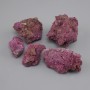 Ruby Corundum natural unpolished stone, dimensions 53×47×40 mm ± (assorted sizes) (Price per 100 g)