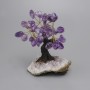 Souvenir Tree with Flexible Amethyst Branches, Diameter 14 mm ±, Base 77×64 mm ±, Length 135 mm ± (assorted sizes)