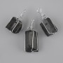 Raw Schorl Tourmaline Pendant in Silver-Wrapped Setting 24x22 mm ±, length 43 mm ± (assorted sizes)