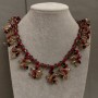 Czech crystal necklace, length 43 cm +/- extender chain +5 cm