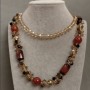 Long Necklace with Assorted Stones, length 88 cm+