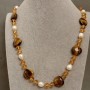 Long Necklace Assorted Stones, length 90 cm+