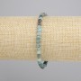 Chrysocolla Faceted Cube Bracelet, diameter 4x4mm+-, length 18cm+- stretch